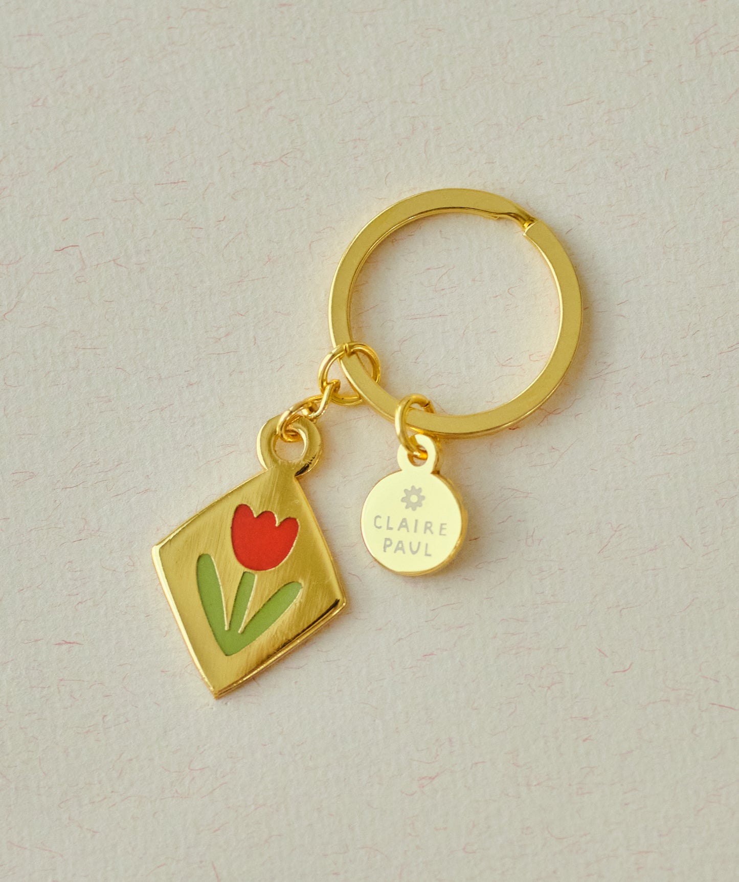 Tulip Keyring Charm