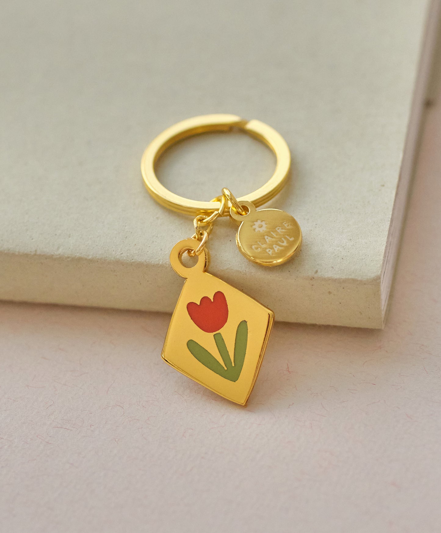 Tulip Keyring Charm