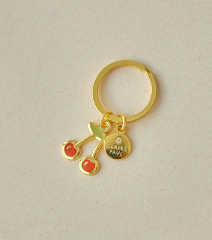 Cherry Keyring Charm