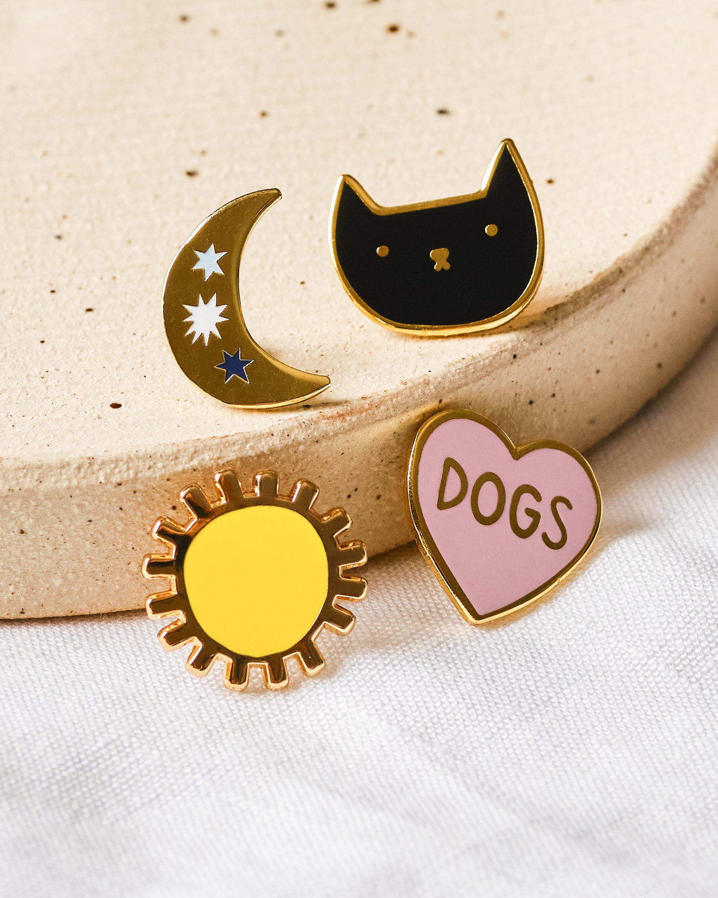 Crescent Moon Enamel Pin