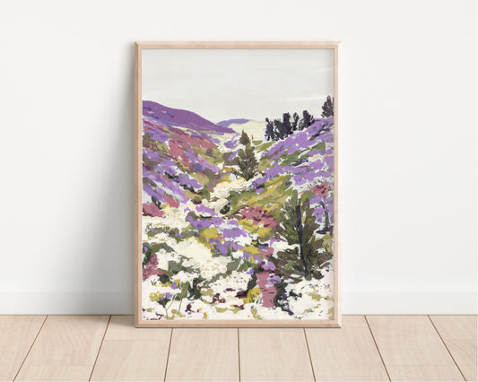 Lavender Hills Art Print