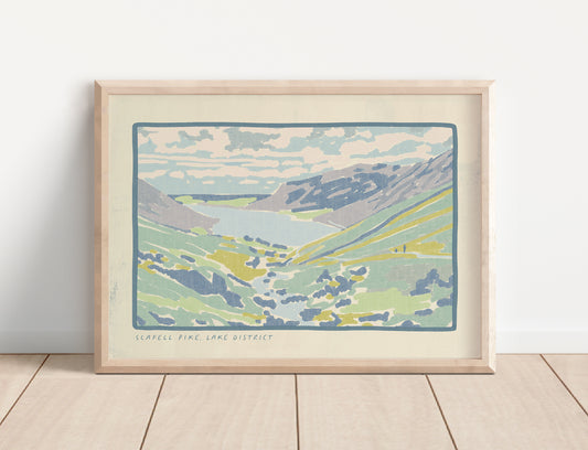 Scafell Pike, Lake District Art Print