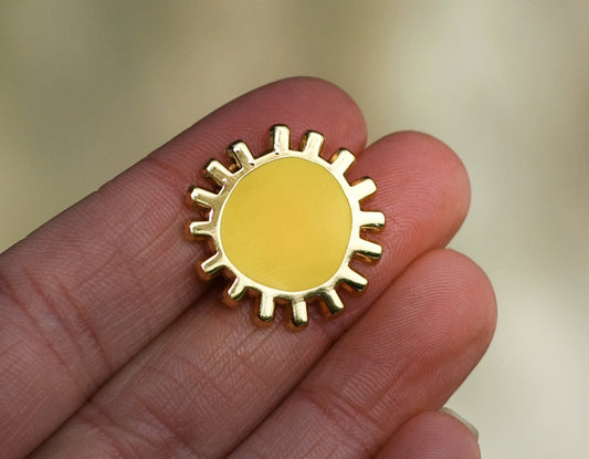 Sun Enamel Pin